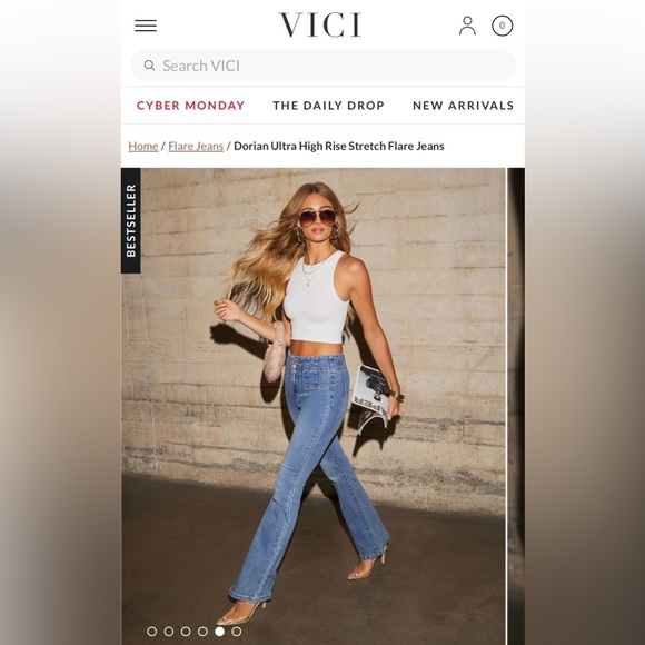 VICI High rise flare jeans - Picture 2 of 5